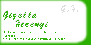 gizella herenyi business card